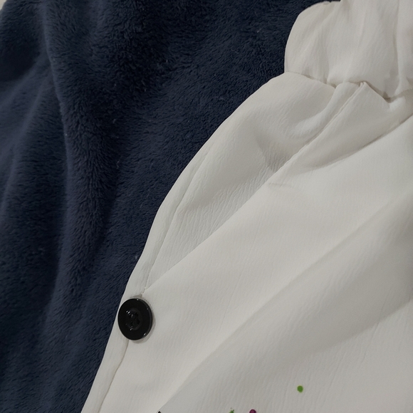 White Pants with Colorful Dragonfly Design Xxl - Picture 5 of 10